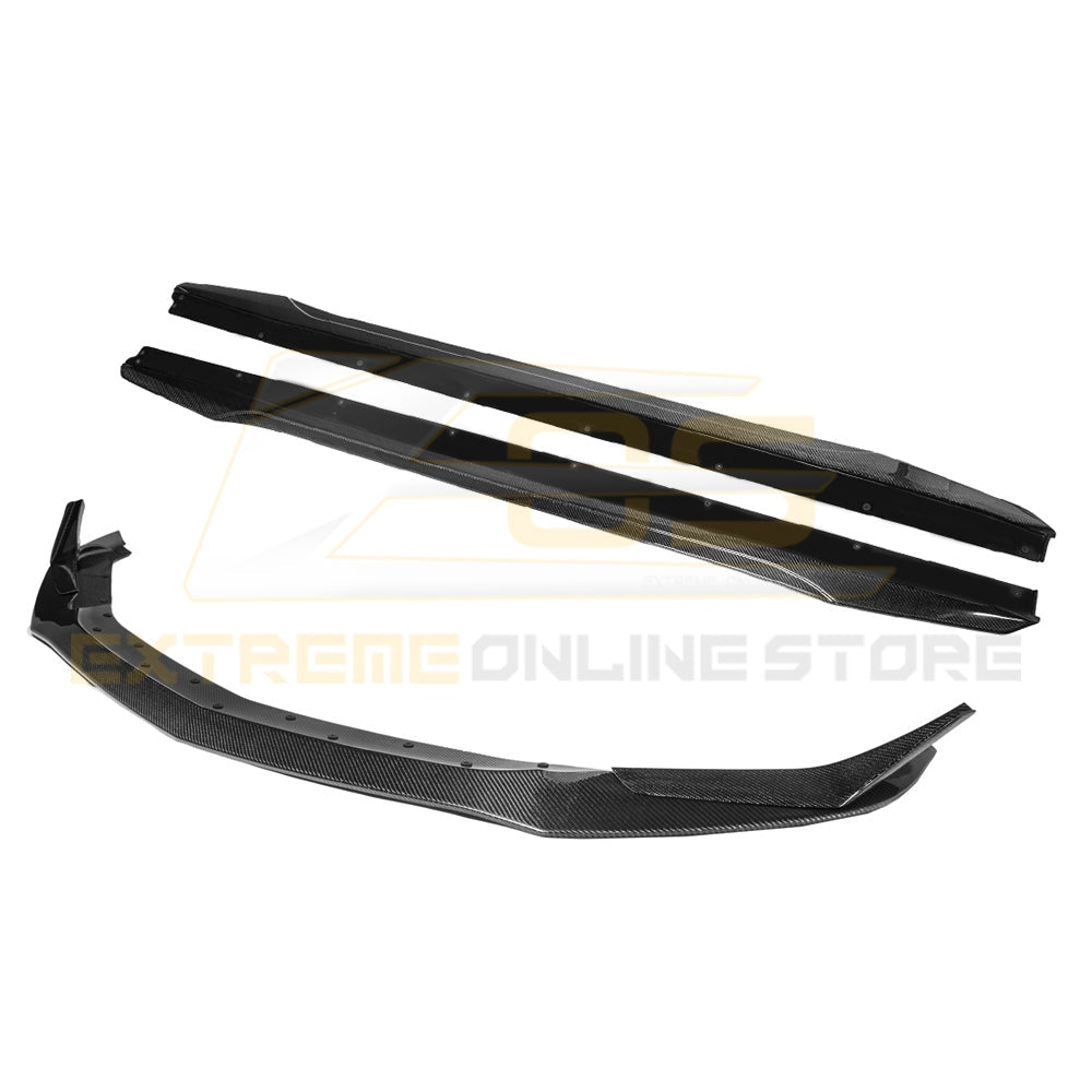 2020 - 24 Cadillac CT5-V Blackwing Style Carbon Fiber Splitter and Side Skirts