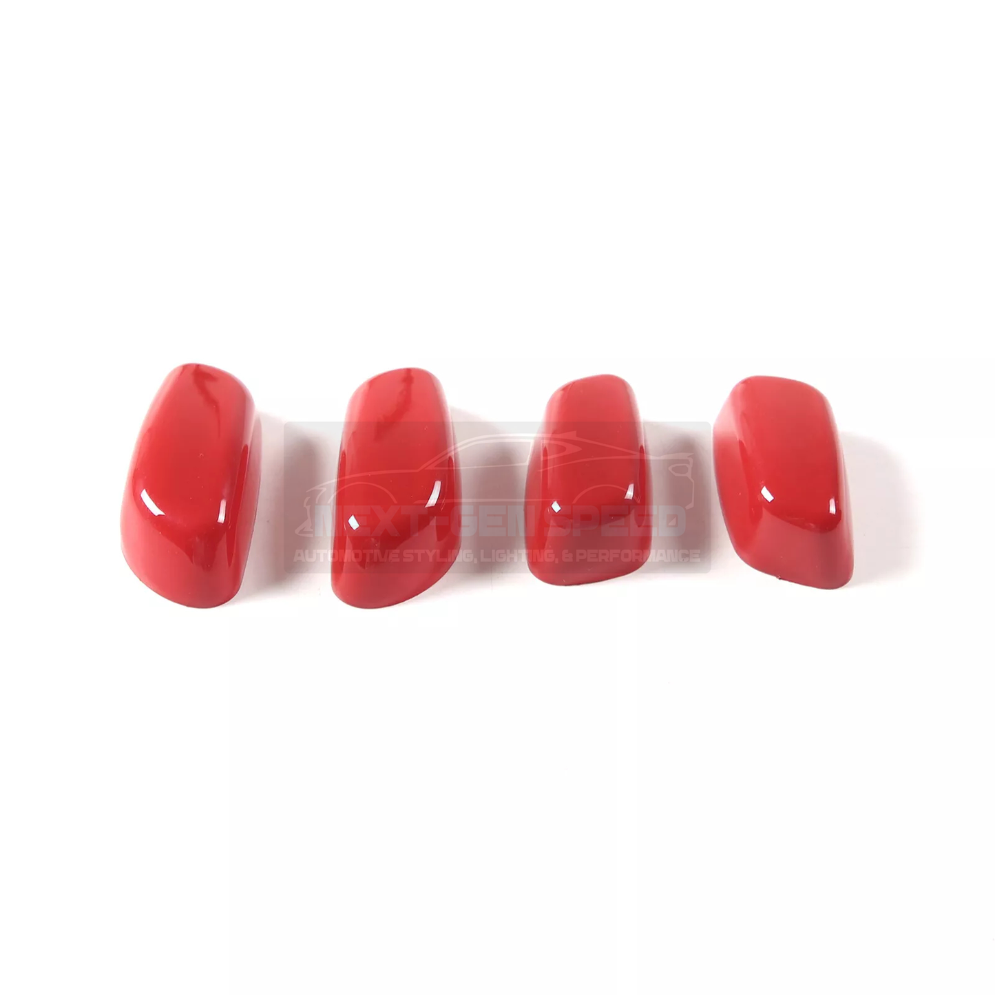 C8 Corvette Red Interior ABS Seat Adjustment Covers