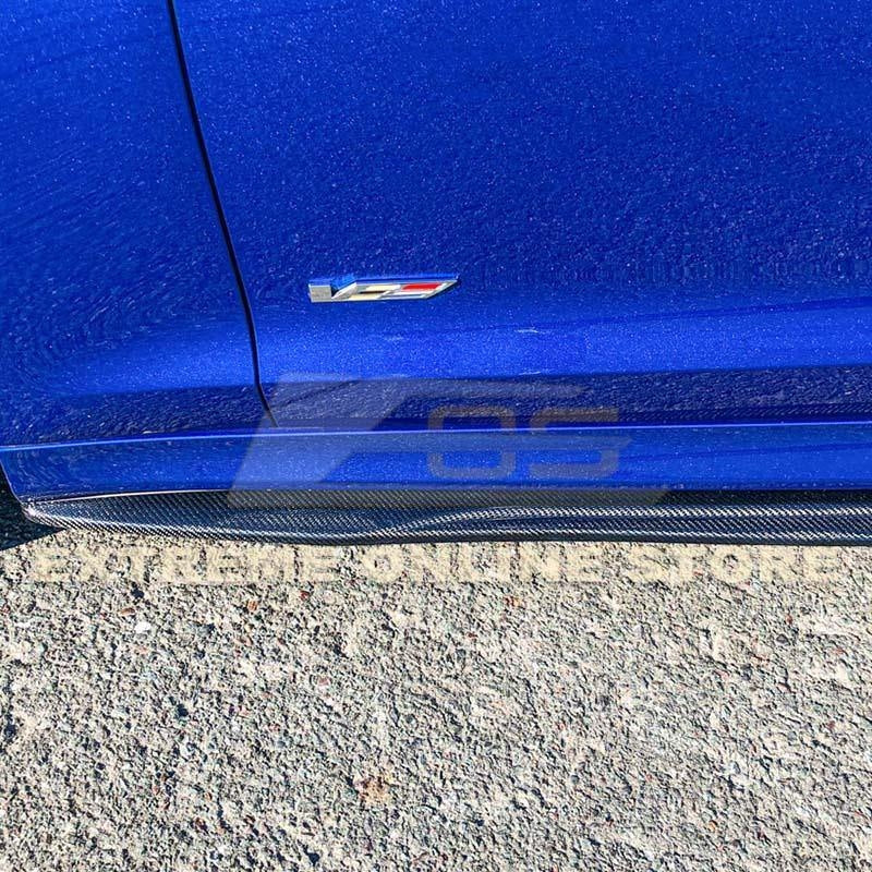2016 - 19 Cadillac ATS-V Carbon Fiber Side Skirts Rocker Panels