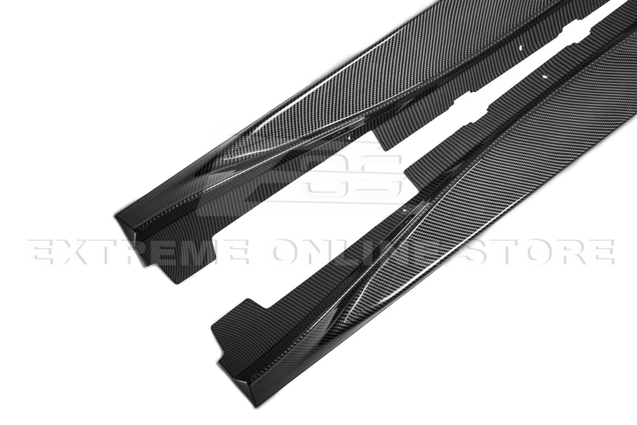 2016 - 24 Camaro Hydro-Dipped Carbon Fiber ZL1 Style Side Skirts