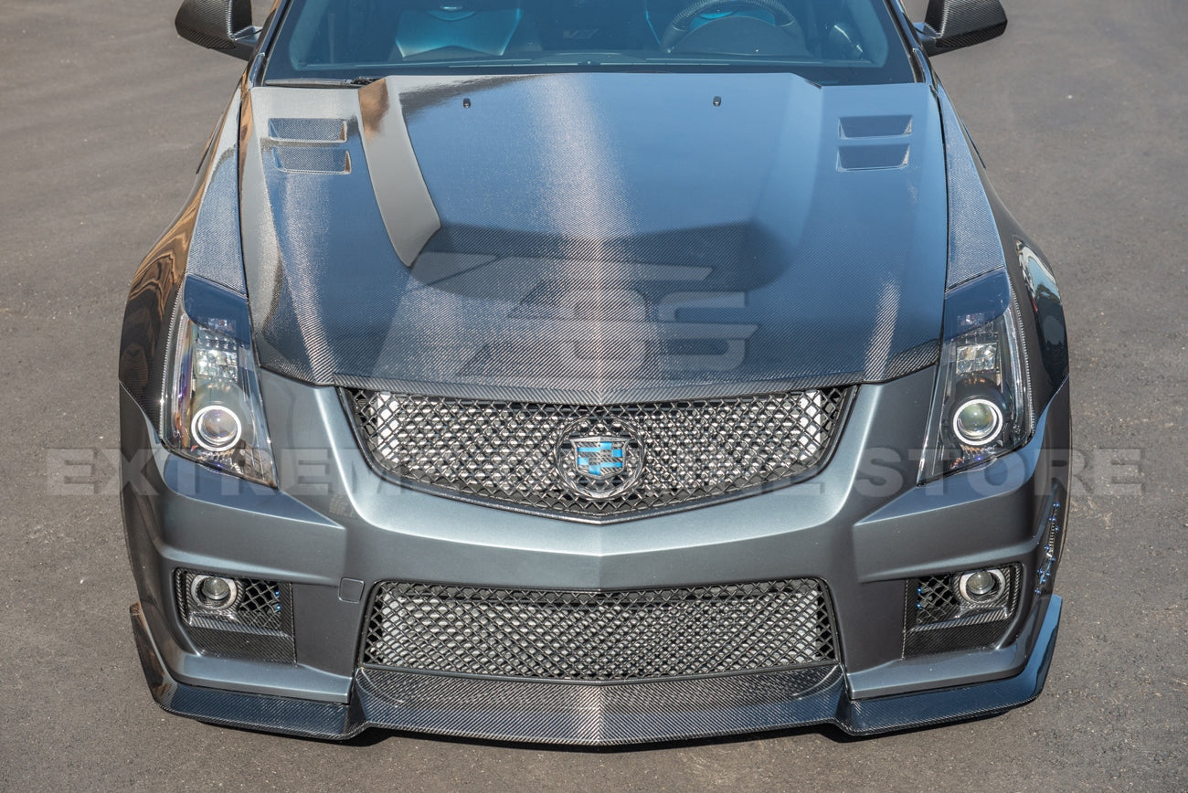 2009 - 15 Cadillac CTS-V Carbon Fiber Front Hood Trim