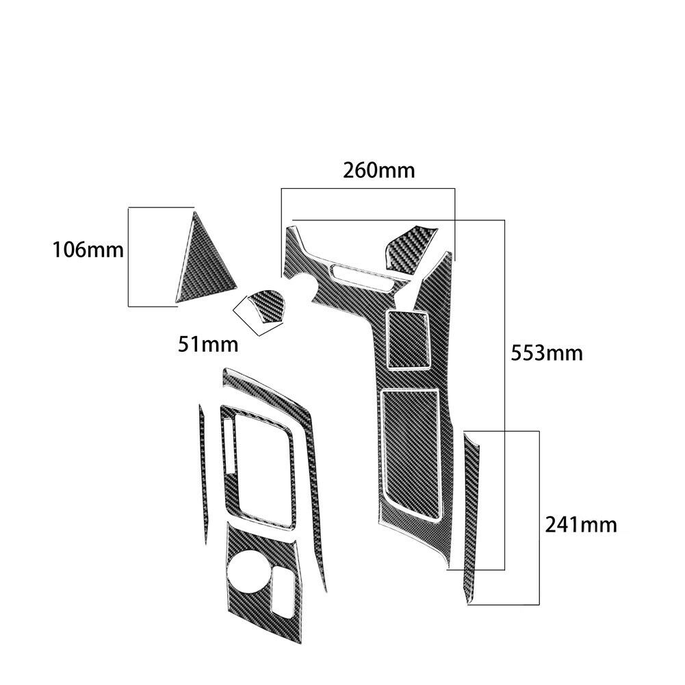 2014 - 19 C7 Corvette Carbon Fiber Center Console Overlay Cover Kit | Next-Gen Carbon