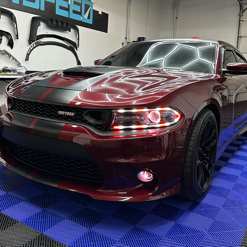 2015 - 24 Charger Fog Light Flowseries Halo Kit