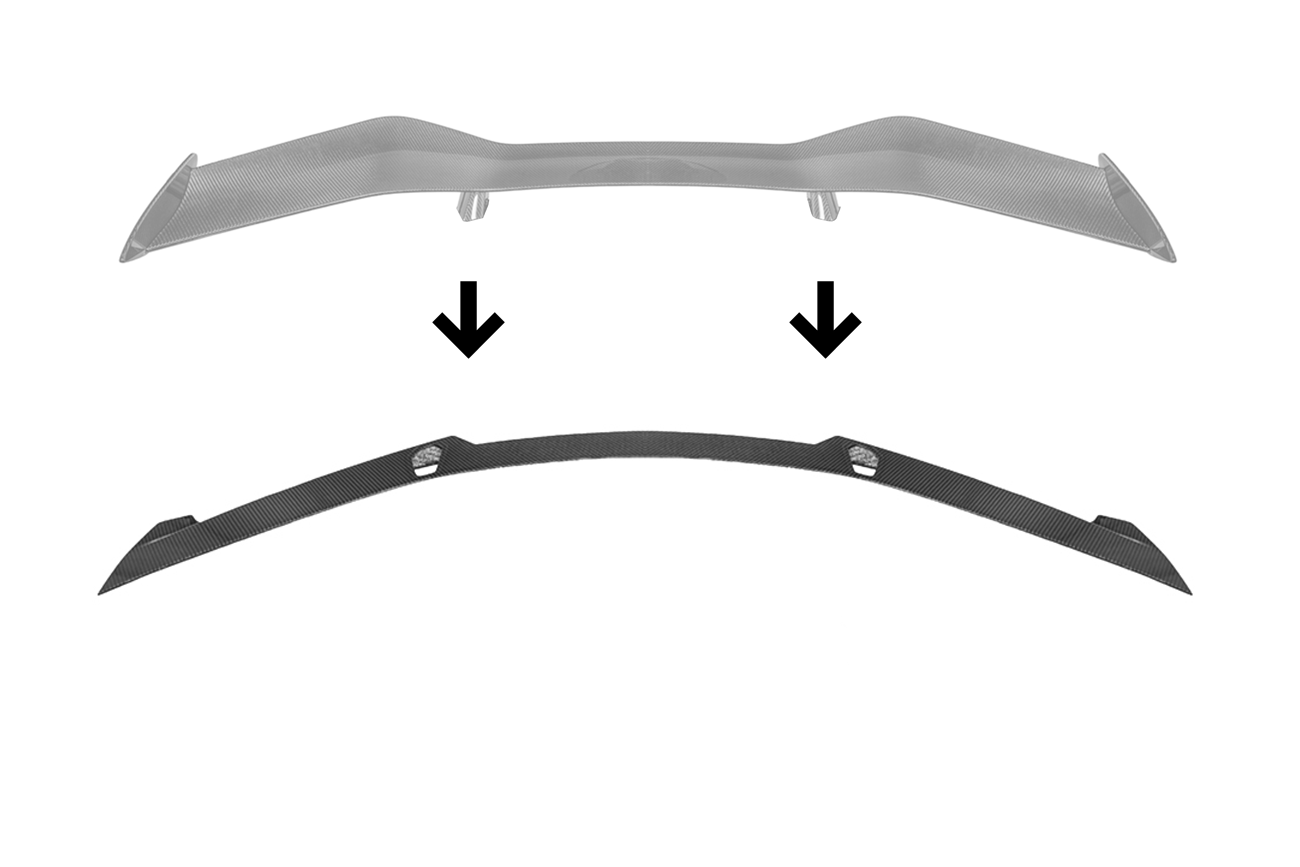 C8 Corvette Z06/ZR1 Wing Rear Bumper Carbon Fiber Hole Delete Plate | Stingray/Z06/E-Ray/ZR1