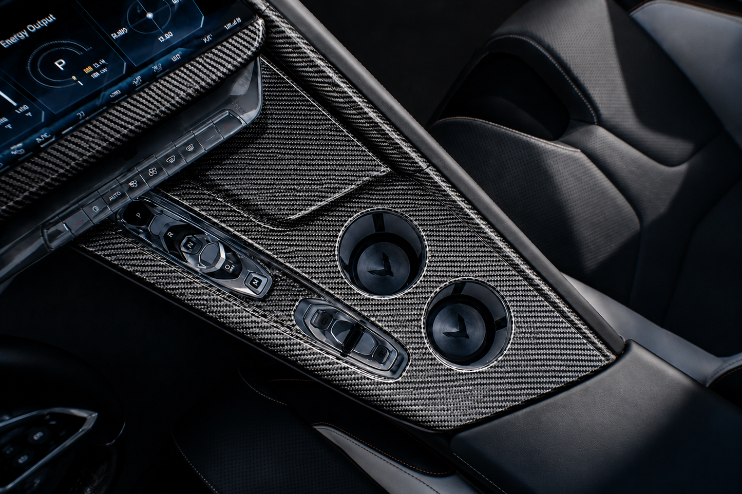2026+ C8 Corvette Carbon Fiber Center Console Full Replacement image 0