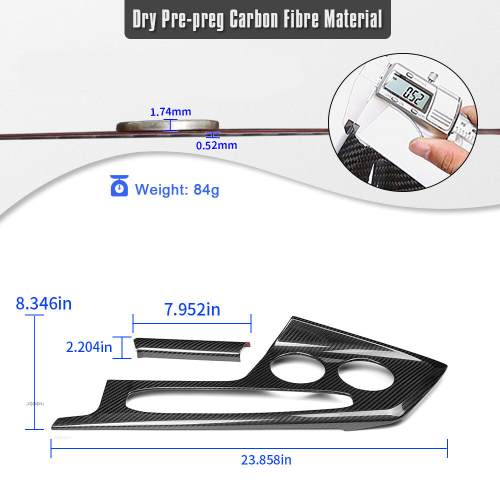 2026+ C8 Corvette Carbon Fiber Center Console Trim Cover Kit image 7