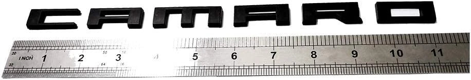 2010 - 24 Camaro Blacked Out Fender Side Emblem Badge