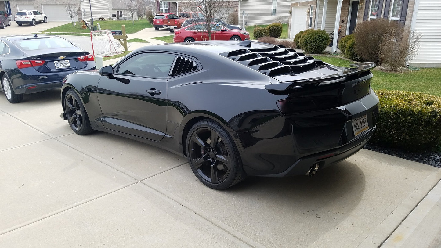 2016 - 24 Camaro Quarter Window Louvers (Matte/Gloss/Carbon) image 7