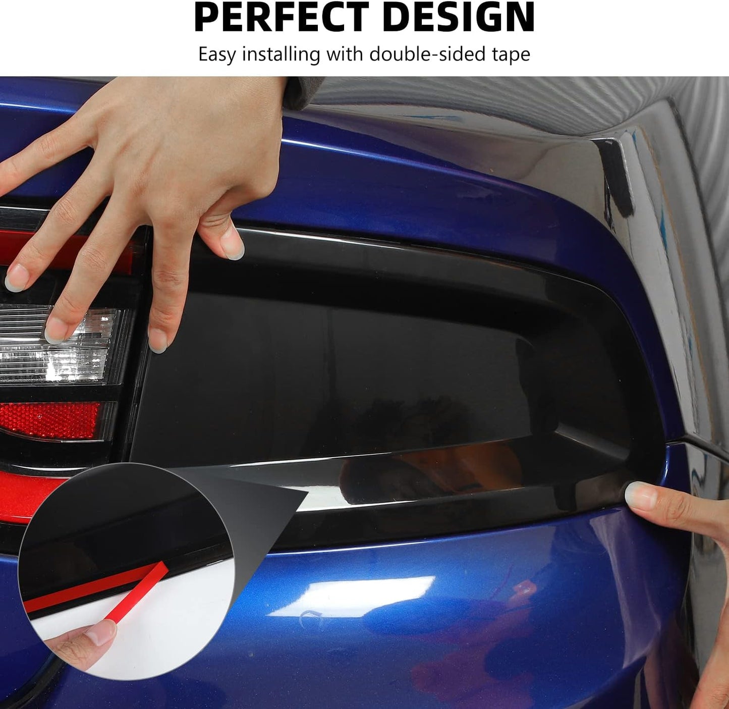 2015-24 Dodge Charger Smoked Tail Light Full Covers