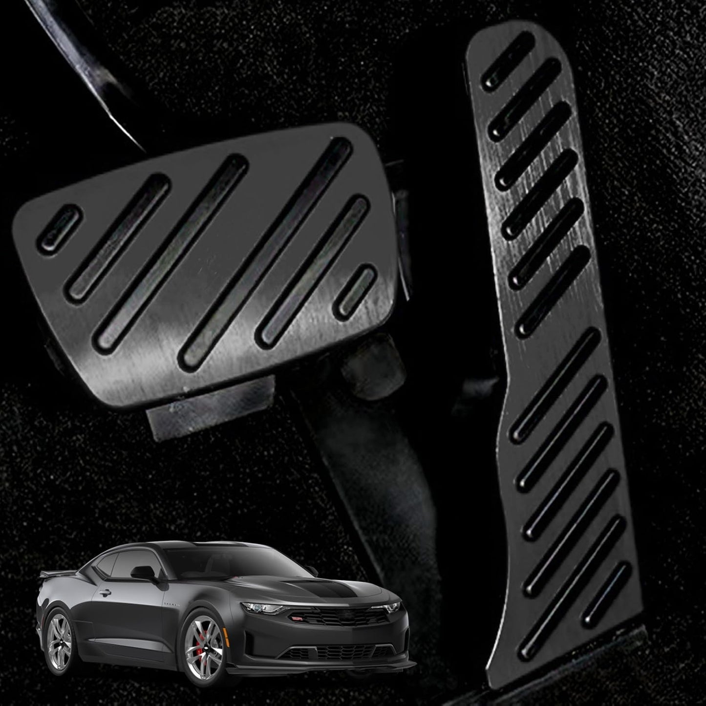 2016 - 24 Camaro Aluminum Gas and Brake Pedal Covers | Next-Gen Speed