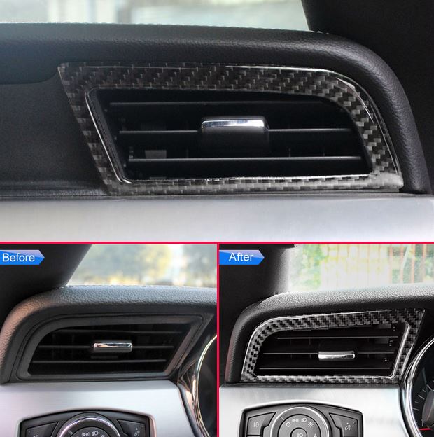 2015 - 24 Mustang Carbon Fiber Air Vent Trim Covers
