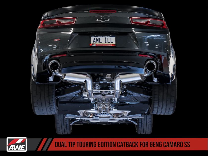 2016 - 24 6th Gen Camaro Touring Axle-back Exhaust - Dual Exhaust | AWE Tuning