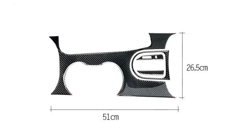 2015 - 23 Mustang Carbon Fiber Center Console Overlay Cover