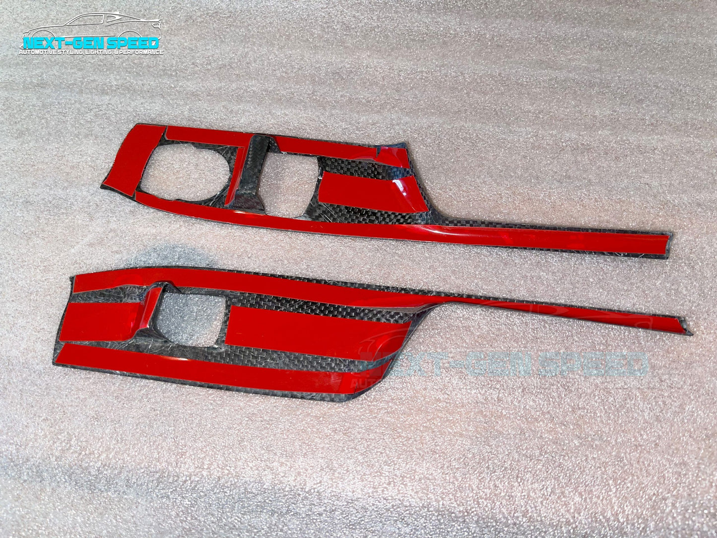 2016 - 24 Camaro Carbon Fiber Window Switch Covers | Black / Red / Blue