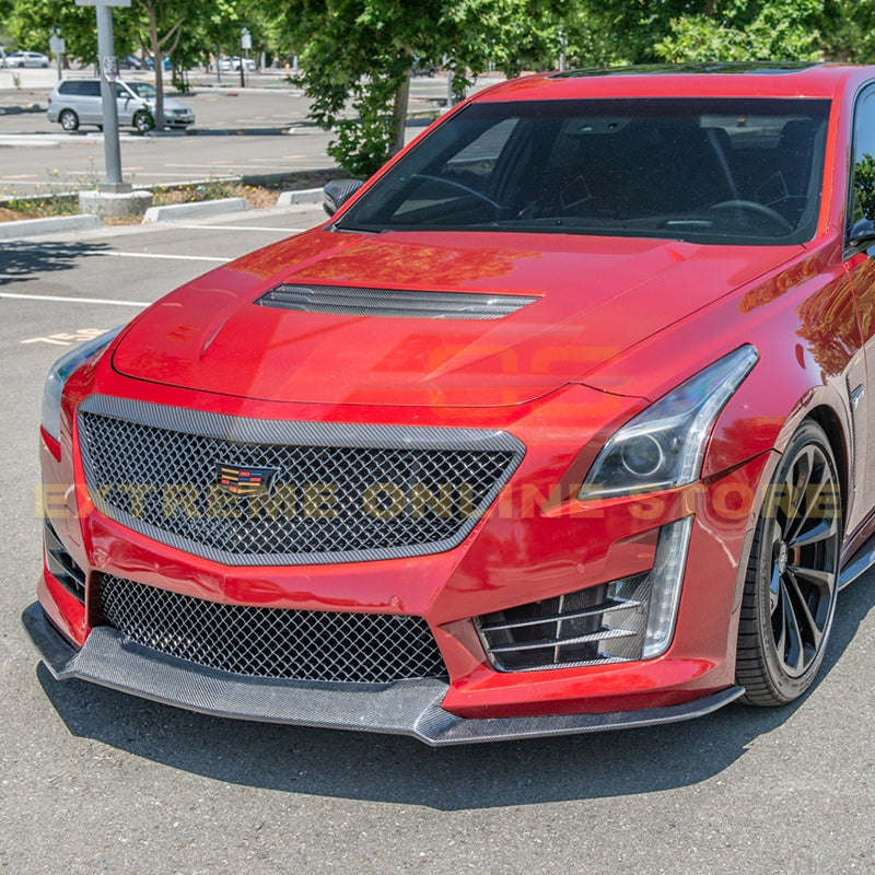 2016 - 19 Cadillac CTS-V Carbon Fiber Front Side Grille Bezel Insert