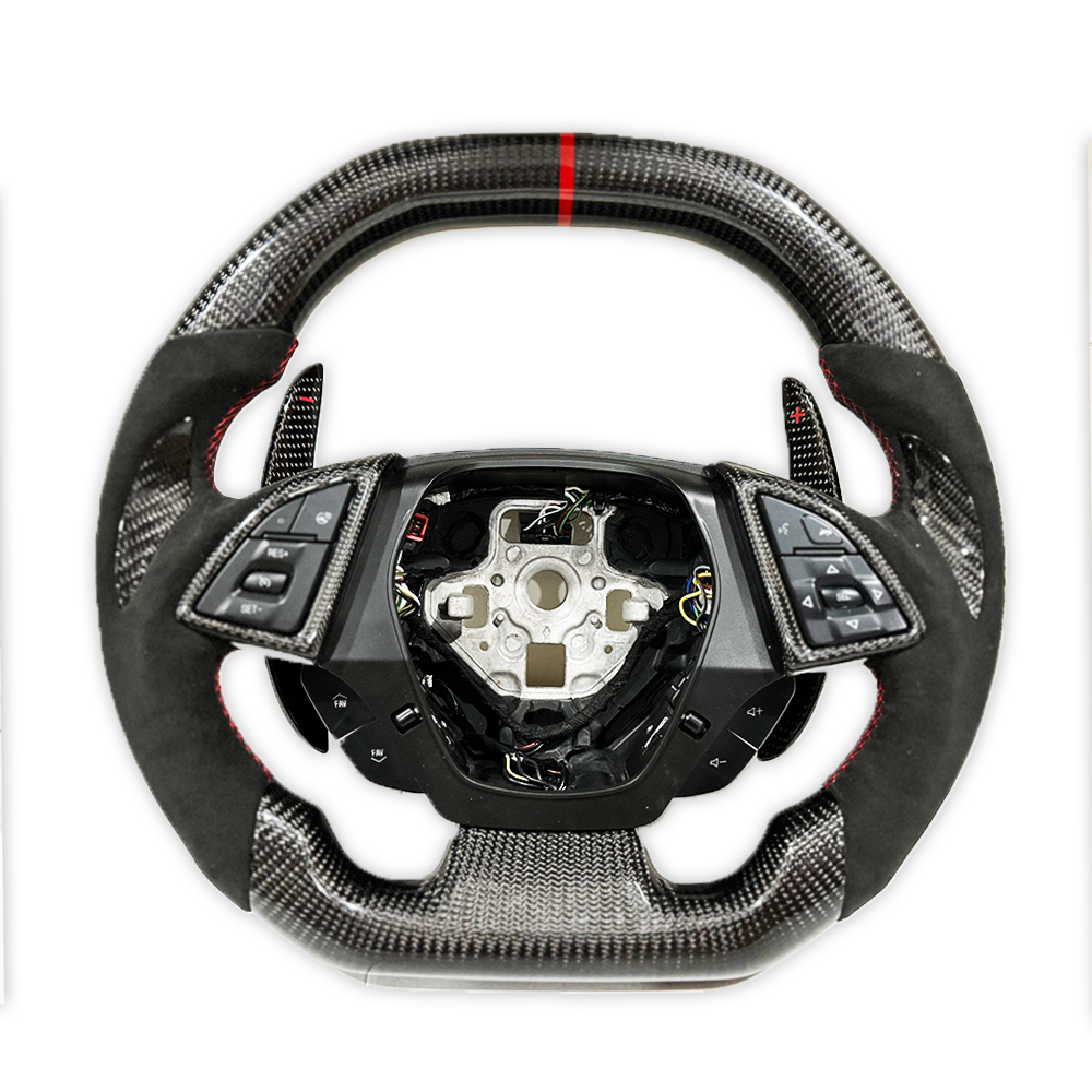 2016-24 Camaro Custom Carbon Fiber Steering Wheel (Complete/Heated) | Next-Gen Carbon