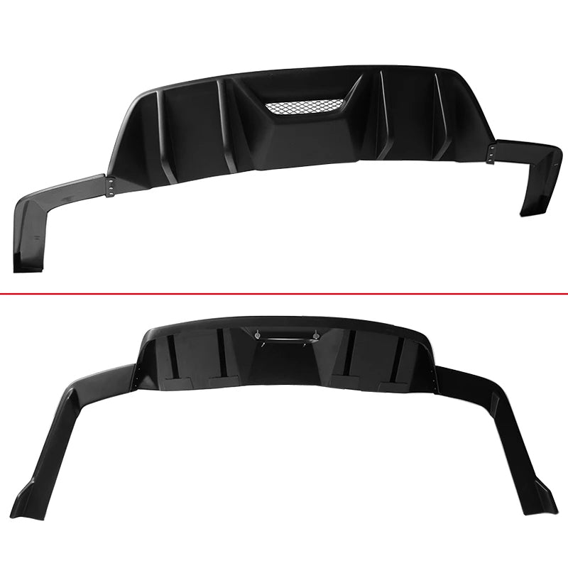 2015 - 17 Mustang HN Style Matte Black Rear Diffuser