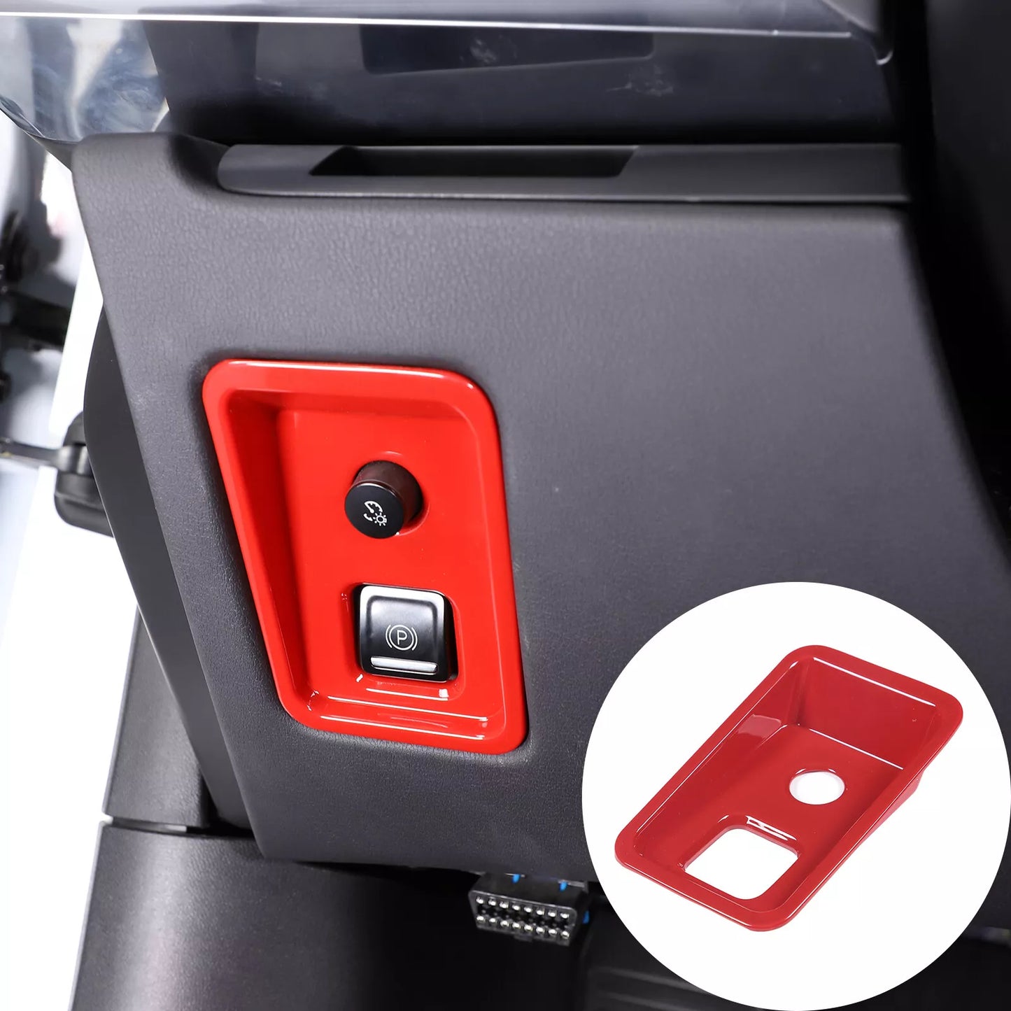 C8 Corvette Red Interior ABS Emergency Parking Brake