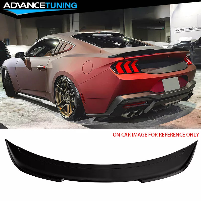 2024+ Mustang S650 Coupe Rear Spoiler (Matte Black, Gloss Black, Carbon Fiber)