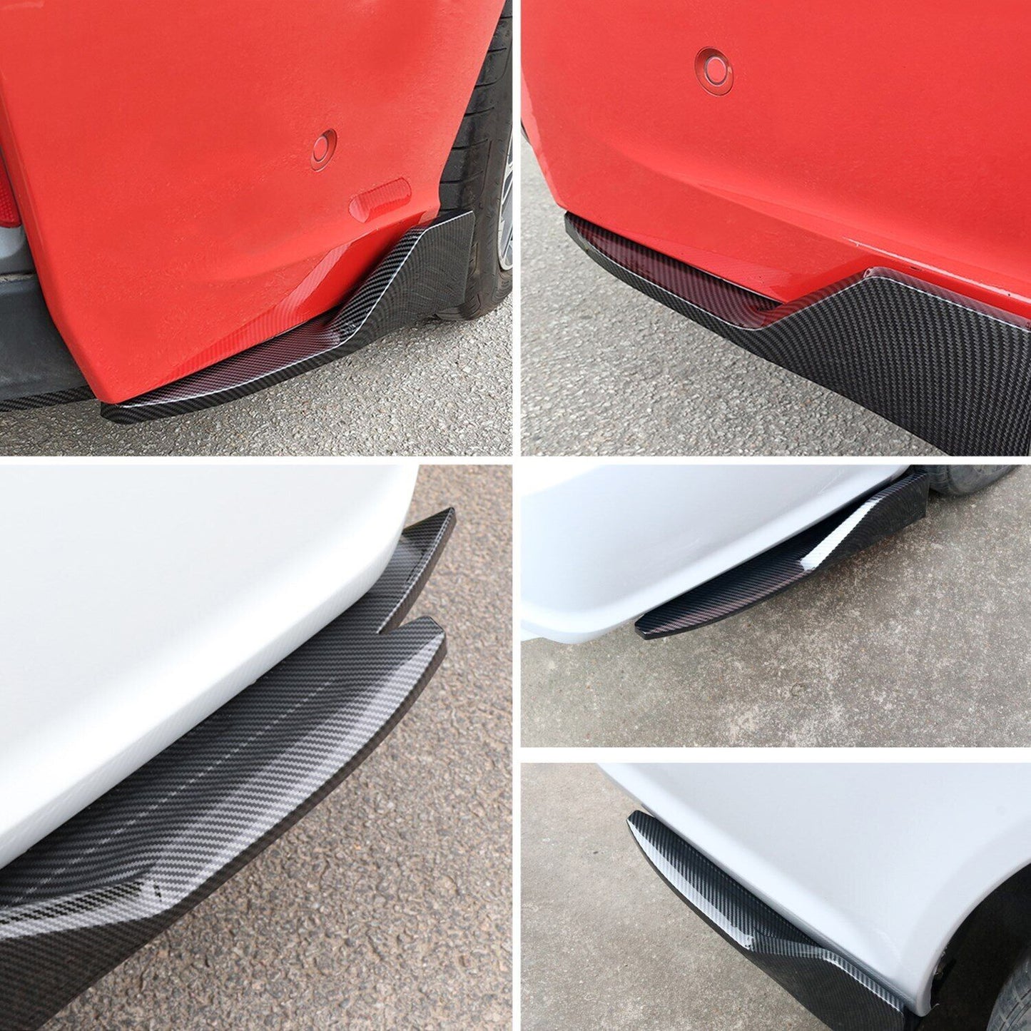 2010 - 24 Camaro Rear Diffuser Side Apron Splitters (Gloss/Matte/Carbon) | LT/RS/SS/LT1/ZL1