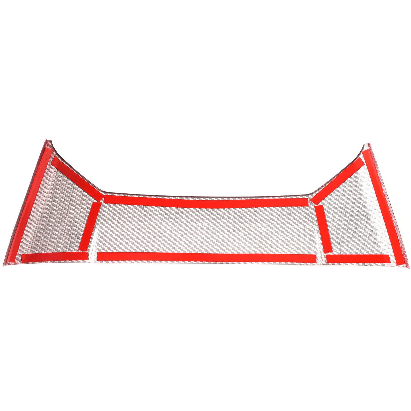 C8 Corvette Carbon Fiber Upper Waterfall Cover (Coupe/Convertible) | Black / Red Carbon