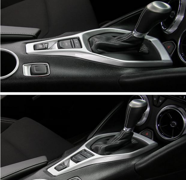 2016 - 24 Camaro Carbon Fiber Shifter Gearbox Trim Cover | Carbon Fiber / Colored