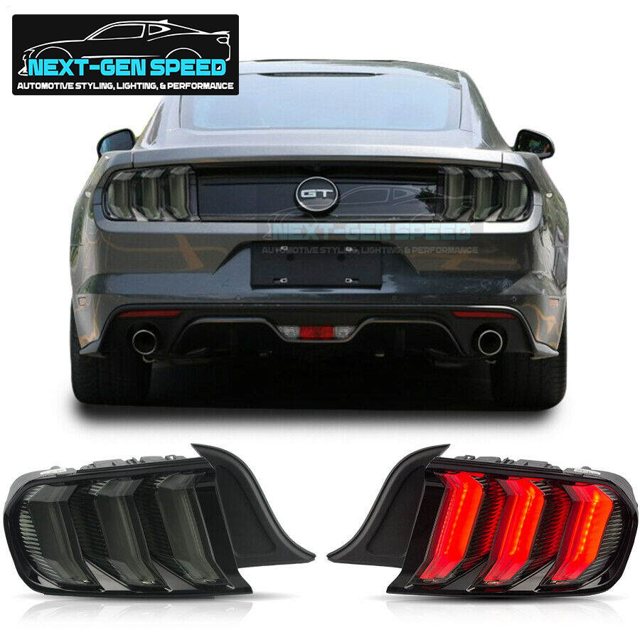 2015 - 23 Mustang Smoked Sequential Tail Lights (5 Mode)