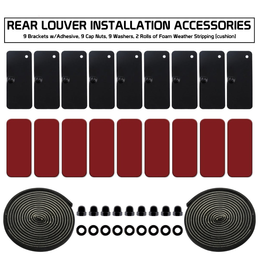2008 - 24 Dodge Challenger Rear Window Louvers