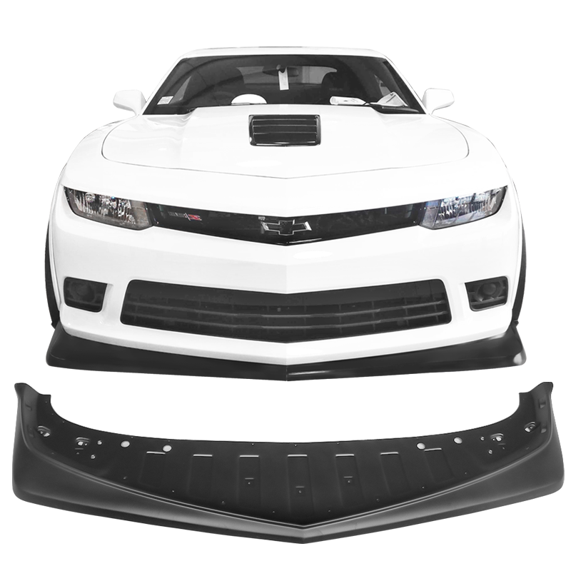 2014 - 15 Camaro Z28 Style Matte Black Front Splitter