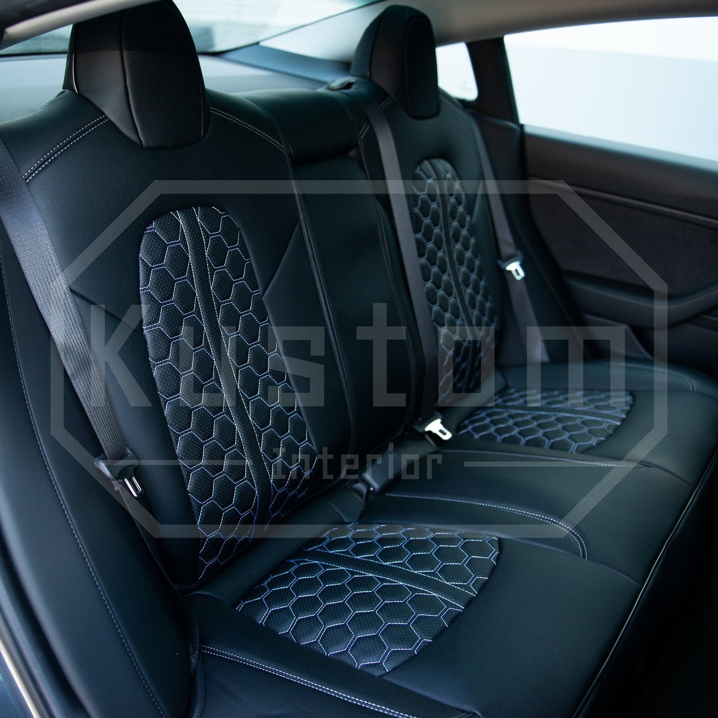 2017 - 23 Tesla Model 3 Custom Leather Seat Covers