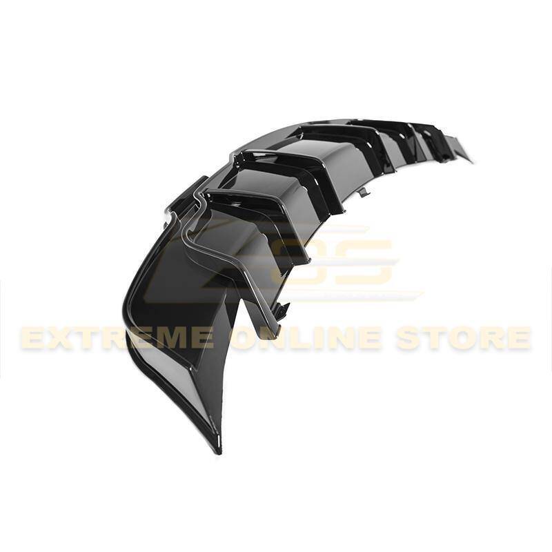 2017 - 24 Tesla Model 3 Gloss Black Rear Bumper Diffuser