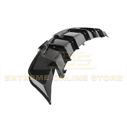 2017 - 24 Tesla Model 3 Gloss Black Rear Bumper Diffuser
