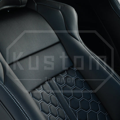 2012 - 21 Subaru BRZ Two-Tone Custom Leather Seat Covers