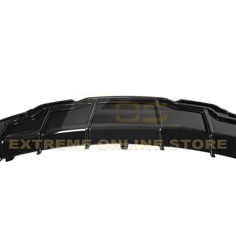 2017 - 24 Tesla Model 3 Gloss Black Rear Bumper Diffuser