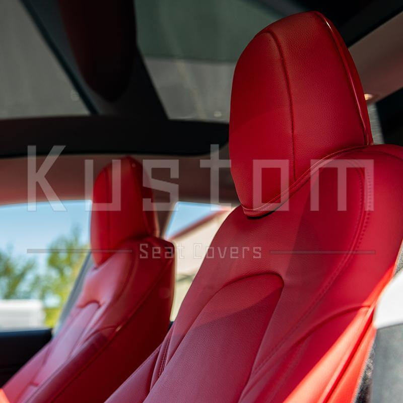 2017 - 23 Tesla Model 3 Custom Leather Seat Covers