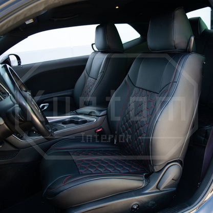 2015 - 23 Dodge Charger Colored Leather Seat Covers