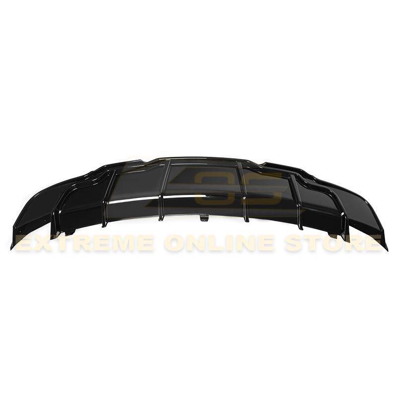 2017 - 24 Tesla Model 3 Gloss Black Rear Bumper Diffuser