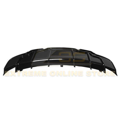2017 - 24 Tesla Model 3 Gloss Black Rear Bumper Diffuser