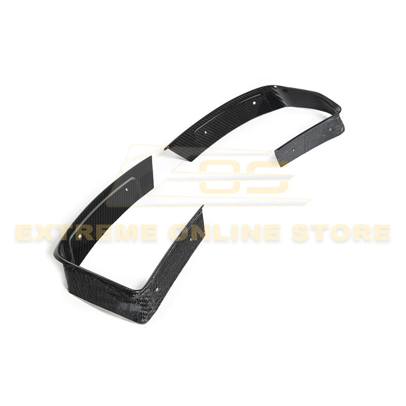 C8 Corvette Stingray Carbon Fiber Rear Diffuser Exhaust Bezels