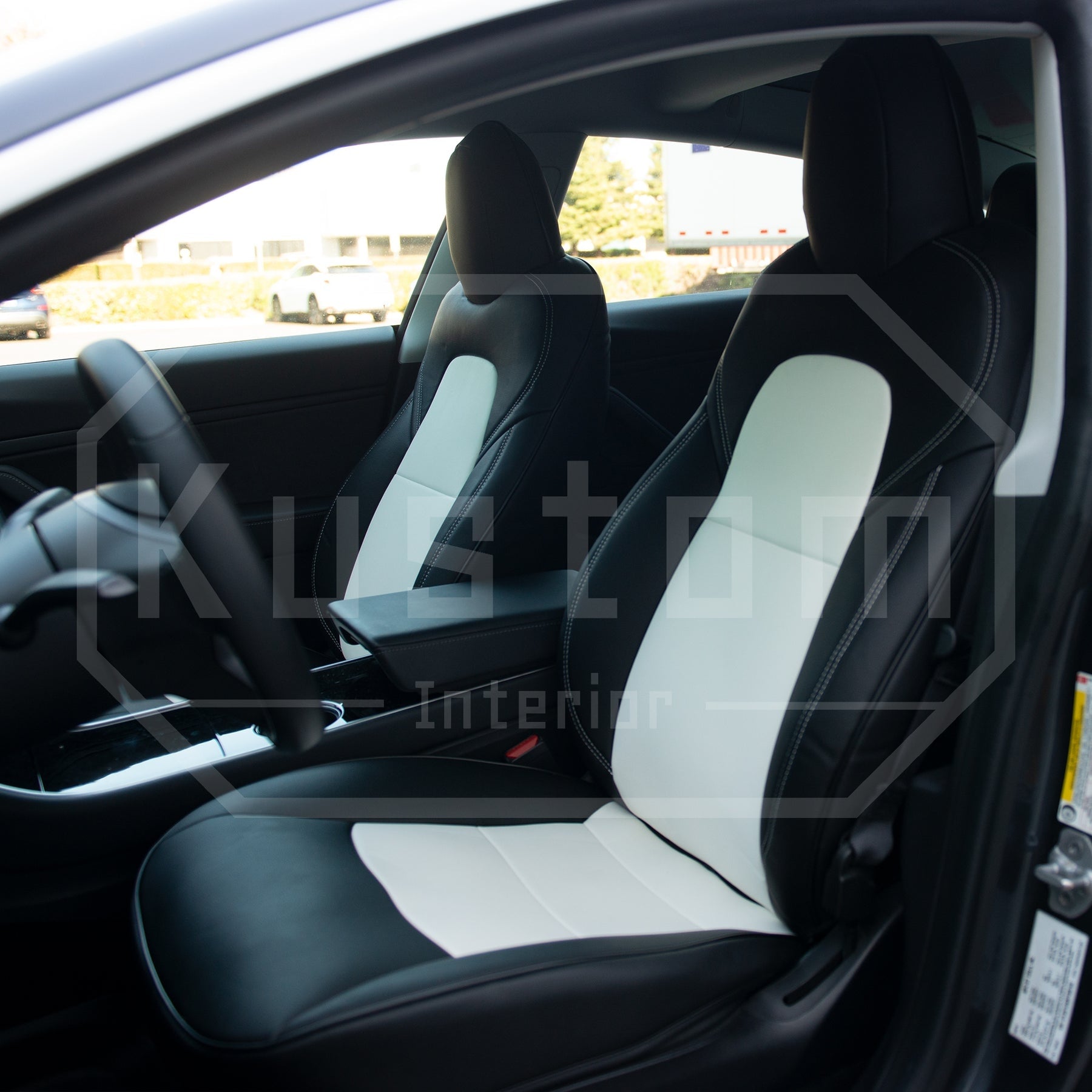 2017 - 23 Tesla Model 3 Custom Leather Seat Covers