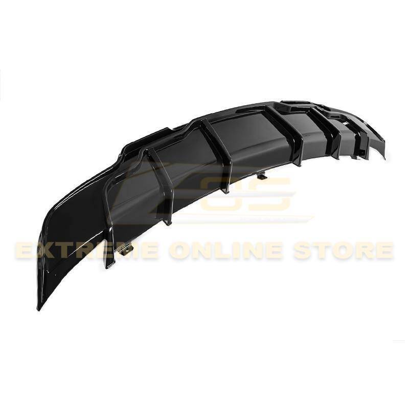 2017 - 24 Tesla Model 3 Gloss Black Rear Bumper Diffuser