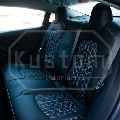 2017 - 23 Tesla Model 3 Custom Leather Seat Covers