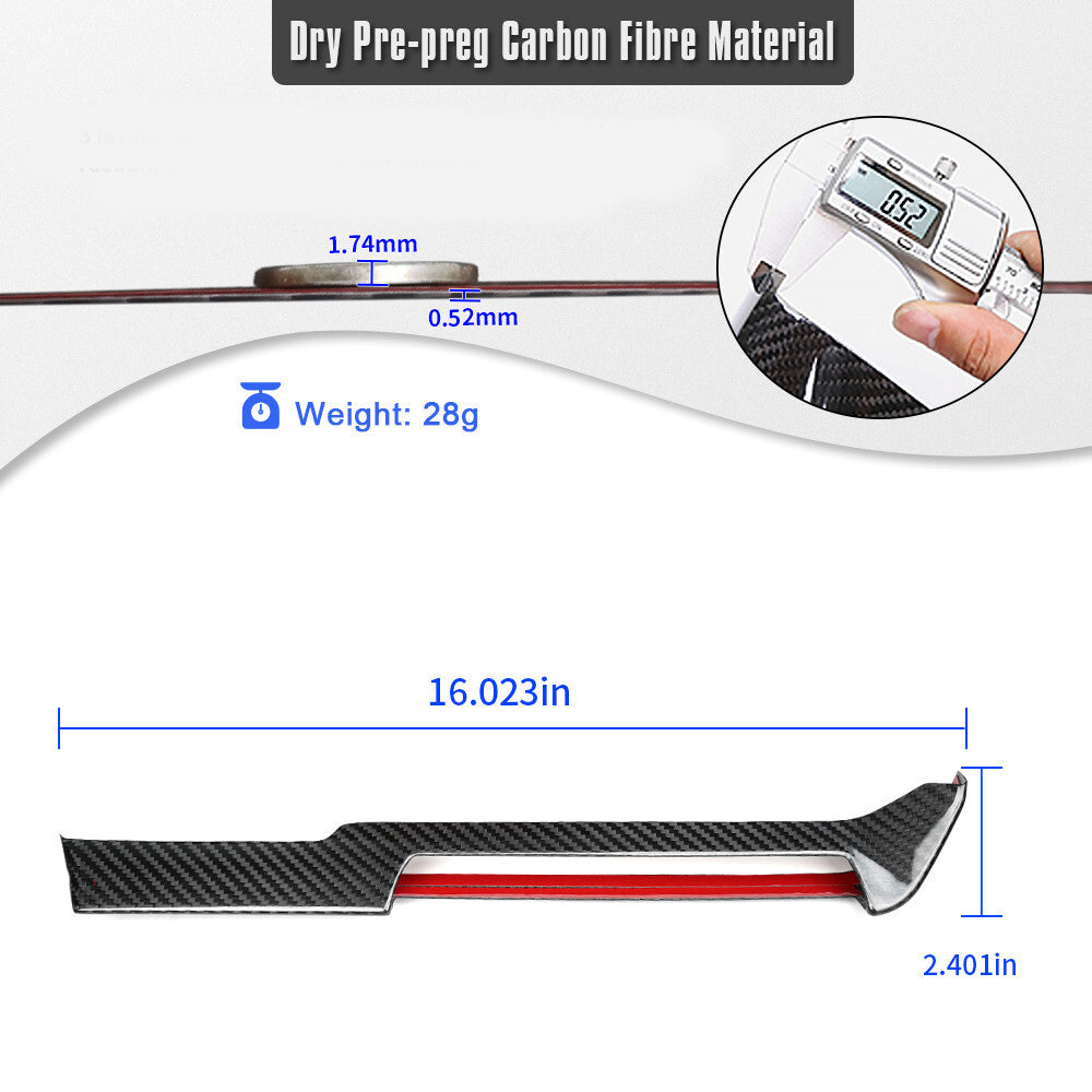 2026+ C8 Corvette Carbon Fiber Center Climate Control Outlet Trim Cover image 6