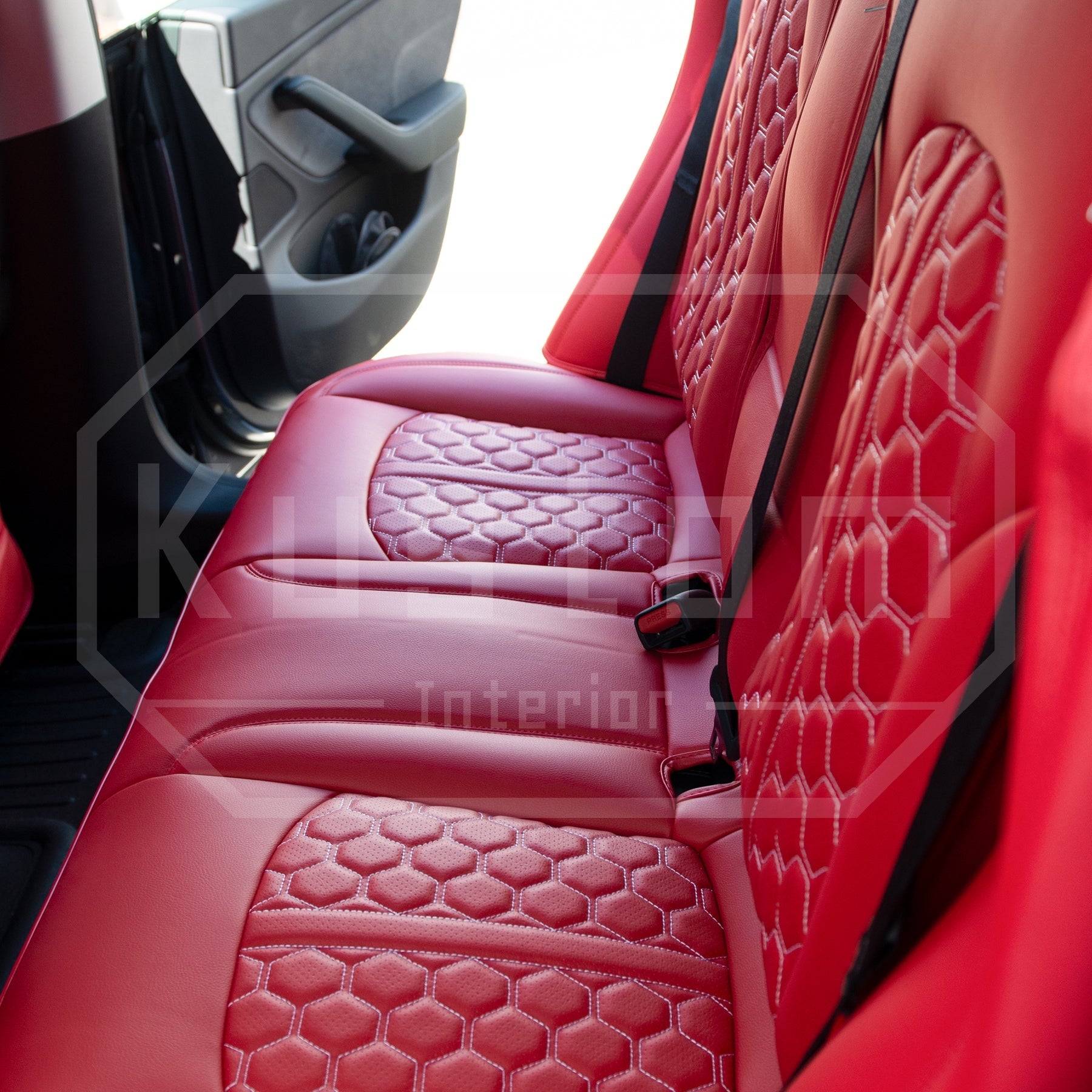 2017 - 23 Tesla Model 3 Custom Leather Seat Covers