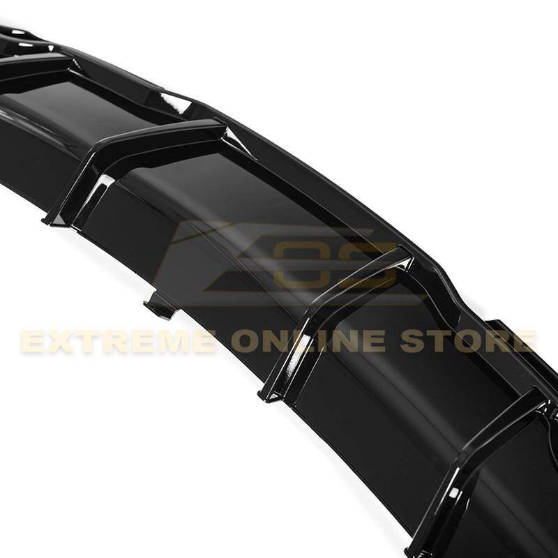 2017 - 24 Tesla Model 3 Gloss Black Rear Bumper Diffuser
