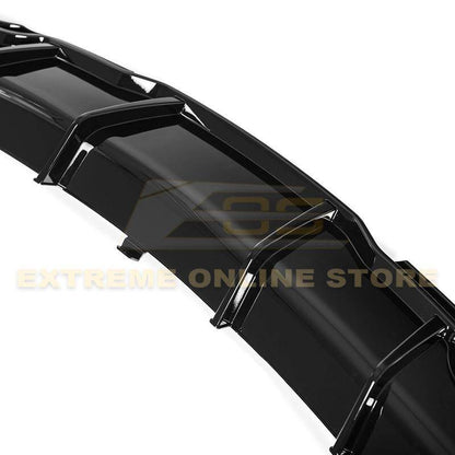 2017 - 24 Tesla Model 3 Gloss Black Rear Bumper Diffuser
