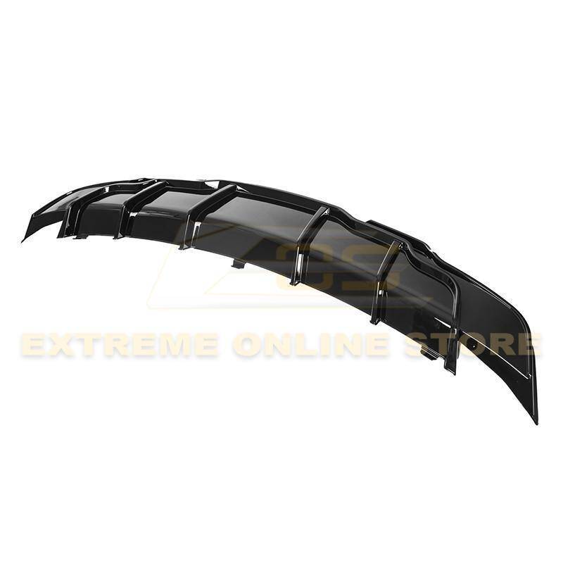 2017 - 24 Tesla Model 3 Gloss Black Rear Bumper Diffuser