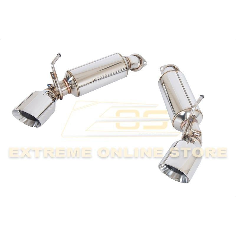 2009 - 21 Nissan 370Z Z34 Stainless Steel Axle Back 4.5" Dual Burnt Tips Exhaust