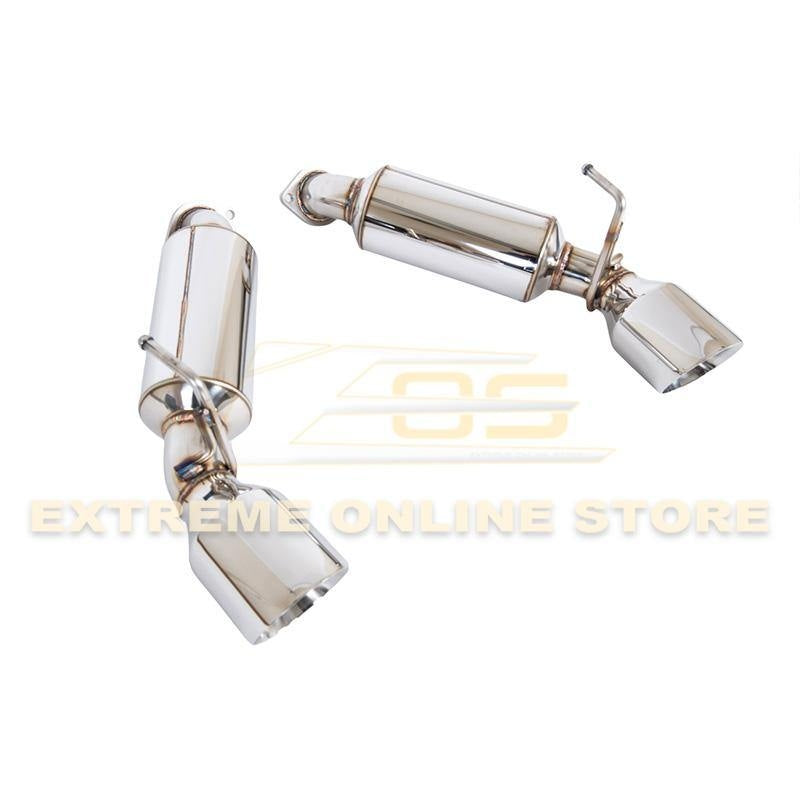 2009 - 21 Nissan 370Z Z34 Stainless Steel Axle Back 4.5" Dual Burnt Tips Exhaust