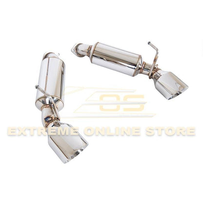 2009 - 21 Nissan 370Z Z34 Stainless Steel Axle Back 4.5" Dual Burnt Tips Exhaust